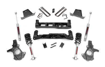 Rough Country Suspension Systems - Rough Country 7.5" Suspension Lift Kit, 07-13 Silverado/Sierra 1500 RWD; 26331
