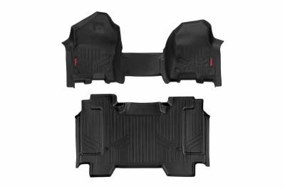 Rough Country Suspension Systems - Rough Country Front/Rear Floor Liners-Black, for 19-24 Ram 1500 Crew; M-31410