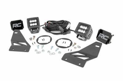 Rough Country Suspension Systems - Rough Country 2" LED Pod Fog Light Kit-Spot, for 05-20 Frontier; 71023