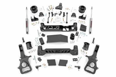 Rough Country Suspension Systems - Rough Country 5" Suspension Lift Kit, for 19-24 Ram 1500 4WD Air; 34430A