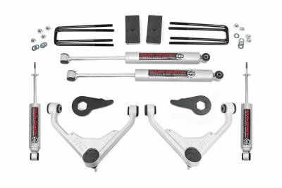 Rough Country Suspension Systems - Rough Country 3" Suspension Lift Kit, 01-10 GM 2500 Truck/SUV; 8596N2