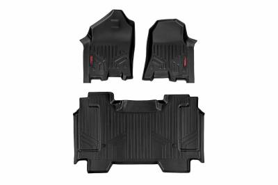 Rough Country Suspension Systems - Rough Country Front/Rear Floor Liners-Black, for 19-24 Ram 1500 Crew; M-31412