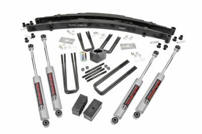 Rough Country Suspension Systems - Rough Country 4" Suspension Lift Kit, for 70-74 Dodge W-series Trucks; 301.20