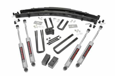 Rough Country Suspension Systems - Rough Country 4" Suspension Lift Kit, for 70-74 Dodge W-Series Trucks; 300.20