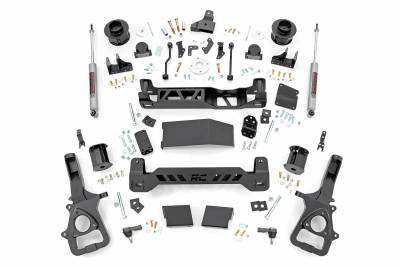 Rough Country Suspension Systems - Rough Country 5" Suspension Lift Kit, for 19-24 Ram 1500 4WD Air; 33830A