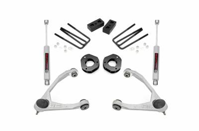 Rough Country Suspension Systems - Rough Country 3.5" Suspension Lift Kit, 07-16 Silverado/Sierra 1500 RWD; 19831