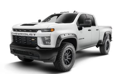 Bushwacker - Bushwacker Forge Style Front/Rear Fender Flares-Black, Silverado; 48146-08