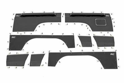 Rough Country Suspension Systems - Rough Country Complete Body Panel Armor Kit-Black, for 97-01 Cherokee XJ; 10580