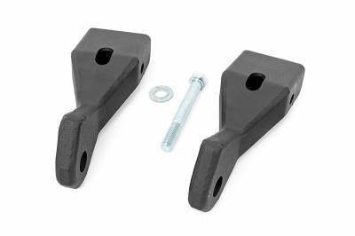 Rough Country Suspension Systems - Rough Country Front Tow Hook Brackets-Black, 07-13 Silverado/Sierra 1500; RS148