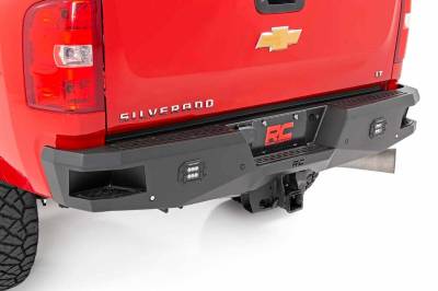 Rough Country Suspension Systems - Rough Country Heavy Duty Rear Bumper-Black, 11-19 Silverado/Sierra HD; 10779