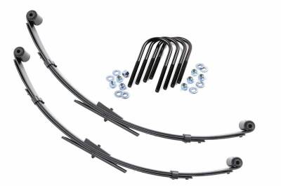 Rough Country Suspension Systems - Rough Country Rear Leaf Spring Kit fits 2.5" Lift, for Wrangler YJ; 8012KIT