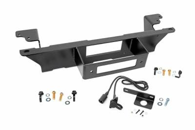 Rough Country Suspension Systems - Rough Country Front Hidden Winch Mount Kit, 99-06 Silverado/Sierra 1500; 11002