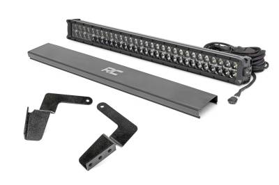 Rough Country Suspension Systems - Rough Country Bumper Mount 30" LED Light Bar Kit, for 07-14 FJ Cruiser; 70652DRL