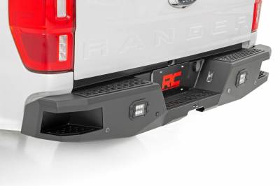 Rough Country Suspension Systems - Rough Country Heavy Duty Rear Bumper-Black, 19-24 Ford Ranger; 10760