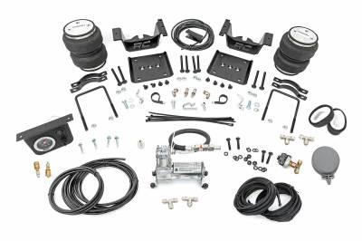Rough Country Suspension Systems - Rough Country Rear Air Spring Kit w/ Compressor, Silverado/Sierra 1500; 10005C