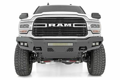 Rough Country Suspension Systems - Rough Country Heavy Duty Front Bumper-Black, for Ram 2500; 10806A