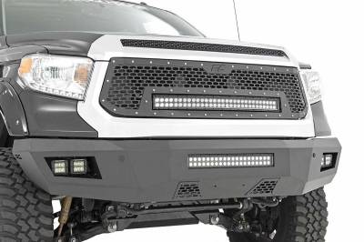 Rough Country Suspension Systems - Rough Country Heavy Duty Front Bumper-Black, for Tundra; 10777