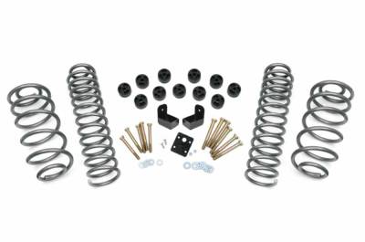 Rough Country Suspension Systems - Rough Country 3.75" Suspension Lift Kit, for 97-06 Wrangler TJ 4.0L 4WD; 647