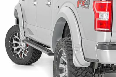 Rough Country Suspension Systems - Rough Country SF1 Fender Flares-Black, 18-20 Ford F-150; F-F318201