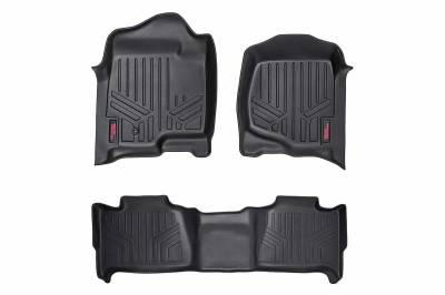 Rough Country Suspension Systems - Rough Country Front/Rear Floor Liners-Black, 07-14 Tahoe/Yukon; M-20715
