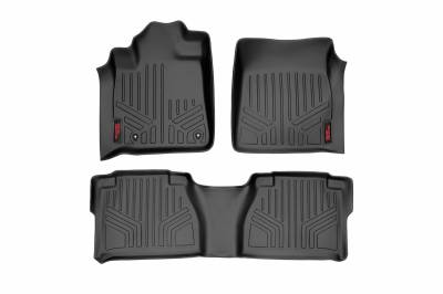 Rough Country Suspension Systems - Rough Country Front/Rear Floor Liners-Black, for 07-11 Tundra Double; M-70713