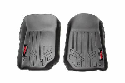 Rough Country Suspension Systems - Rough Country Front/Rear Floor Liners-Black, for Wrangler TJ; M-60200
