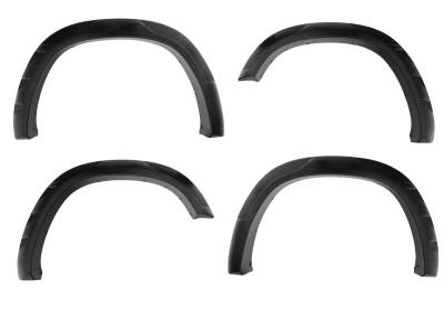Bushwacker - Bushwacker DRT Style Front/Rear Fender Flares-Black, Super Duty; 20951-02