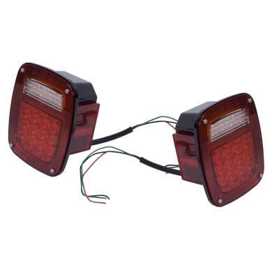 Rugged Ridge - Rugged Ridge 12403.85 LED Tail Light Set for Jeep CJ Wrangler
