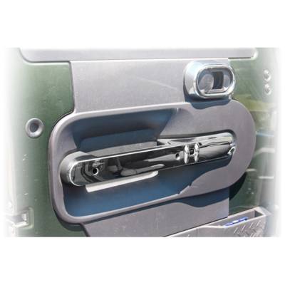 Rugged Ridge - Rugged Ridge 11156.16 Front Door Handle Trim Chrome for Wrangler JK;