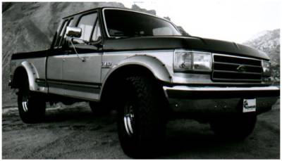 Bushwacker - Bushwacker Cut-Out Style Rear Fender Flares-Black, Ford F-Series; 20018-11