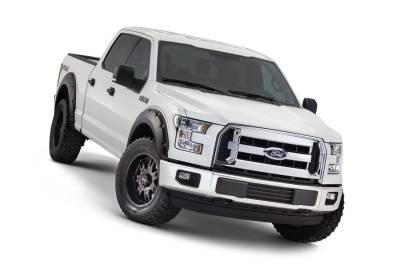 Bushwacker - Bushwacker Pocket Style Front/Rear Fender Flares-Black, Ford F-150; 20935-02