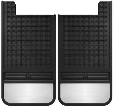 Husky Liners - Husky Liner MudDog Universal 12" Wide Rear Mud Flaps w/ Weights-Pair; 55101