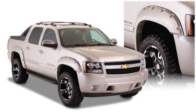 Bushwacker - Bushwacker Pocket Style Front/Rear Fender Flares-Black, Avalanche; 40932-02