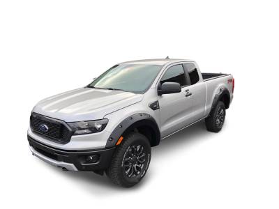Bushwacker - Bushwacker Pocket Style Front/Rear Fender Flares-Black, Ford Ranger; 20949-02