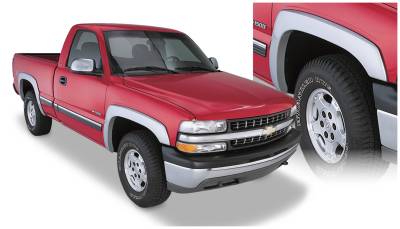 Bushwacker - Bushwacker OE Style Front/Rear Fender Flares-Black, Silverado; 40907-02