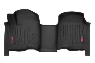 Rough Country Suspension Systems - Rough Country Front Floor Liners-Black, 19-24 Silverado/Sierra; M-2165
