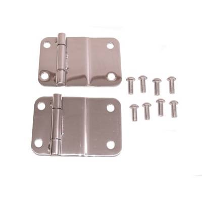 Rugged Ridge - Rugged Ridge 11114.01 Tailgate Hinges Stainless Steel for Jeep CJ