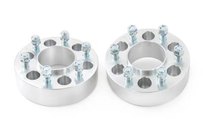 Rough Country Suspension Systems - Rough Country 2" 6x135 Aluminum Wheel Spacers-Pair, 15-24 Ford F-150; 10092