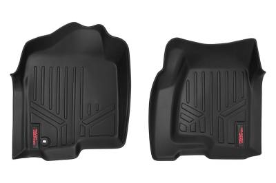 Rough Country Suspension Systems - Rough Country Front Floor Liners-Black, 99-06 Silverado/Sierra; M-2991