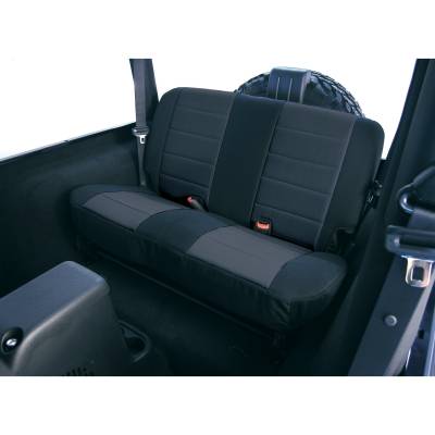 Rugged Ridge - Rugged Ridge 13280.01 Fabric Rear Seat Covers for Jeep CJ & Wrangler