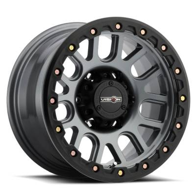Vision Wheel - Vision Wheels 111 Nemesis 18x9 6x5.5 0mm Gray Matte w/Black Lip; 111-8983GM0