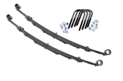 Rough Country Suspension Systems - Rough Country Front Leaf Spring Kit fits 4" Lift, 69-72 GM 1/2 Ton 4WD; 8001Kit