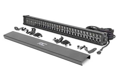 Rough Country Suspension Systems - Rough Country Black Series 30" Dual Row LED DRL Light Bar, EACH; 70930BD