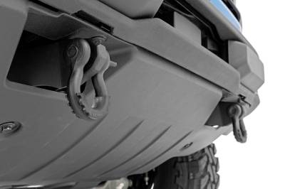 Rough Country Suspension Systems - Rough Country Front Tow Hook/D-Ring Kit-Black, 21-24 Ford Bronco; RS172