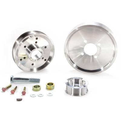 BBK Performance Parts - BBK Performance 3 Piece Underdrive Pulley Kit 2002-04 Mustang GT 1559