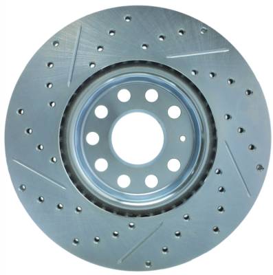 StopTech - StopTech 227.33098L Select Sport Cross-Drilled & Slotted Disc Brake Rotor