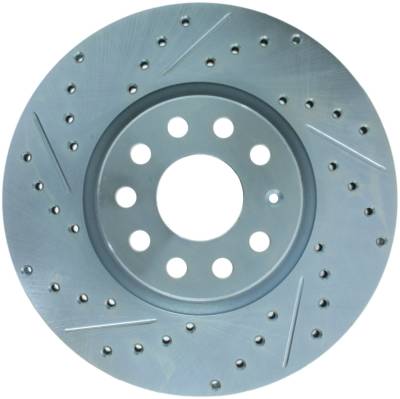 StopTech - StopTech 227.33098R Select Sport Cross-Drilled & Slotted Disc Brake Rotor
