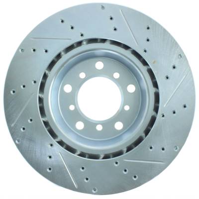 StopTech - StopTech 227.34059R Select Sport Cross-Drilled & Slotted Disc Brake Rotor