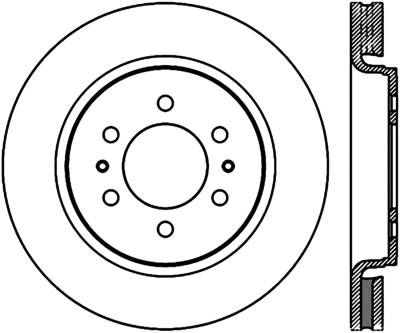 StopTech - StopTech 128.65119R Sport Cross-Drilled Disc Brake Rotor