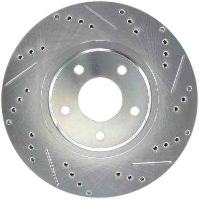 StopTech - StopTech 227.42080L Select Sport Cross-Drilled & Slotted Disc Brake Rotor